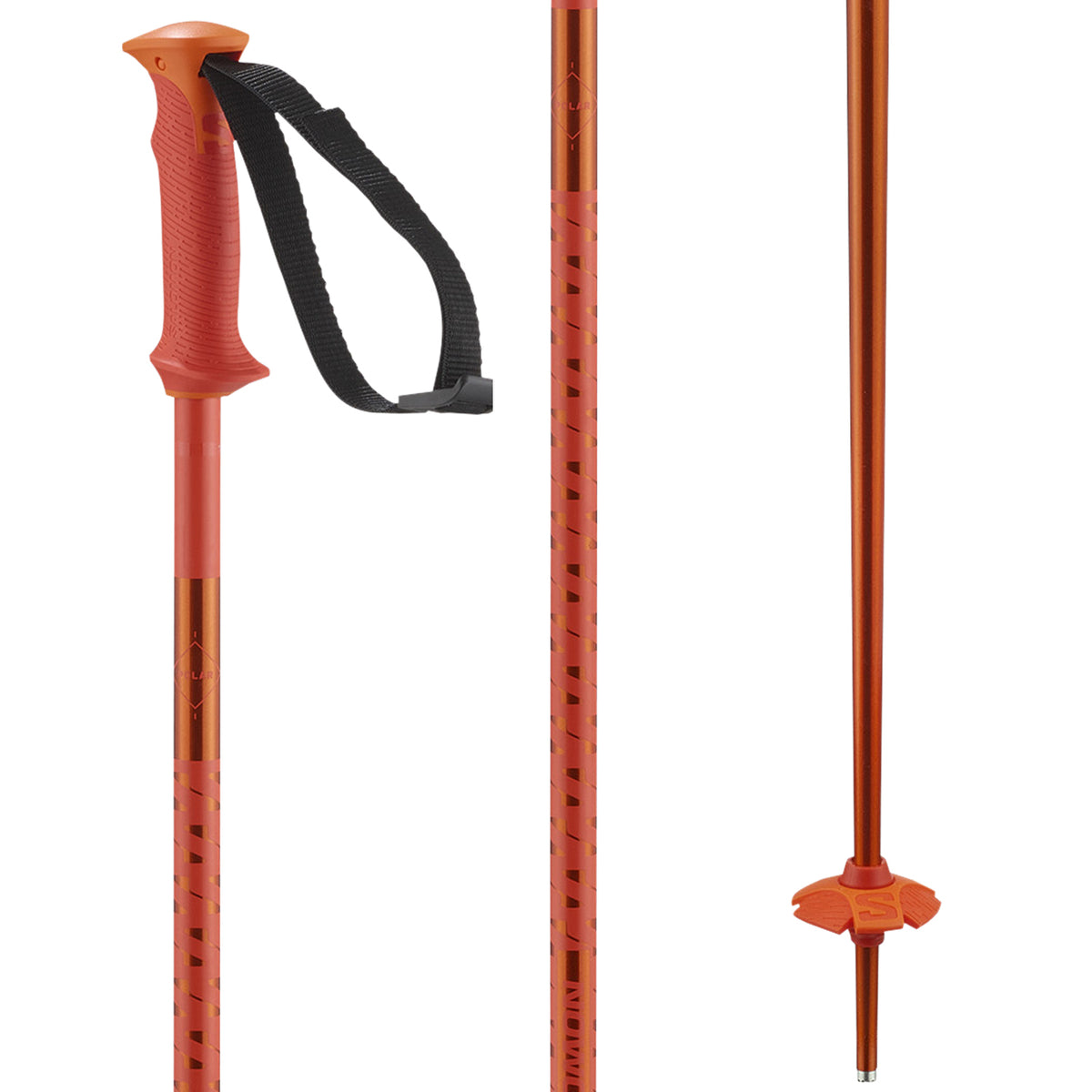 Salomon Polar Ski Poles 2027 Cherry Tomato