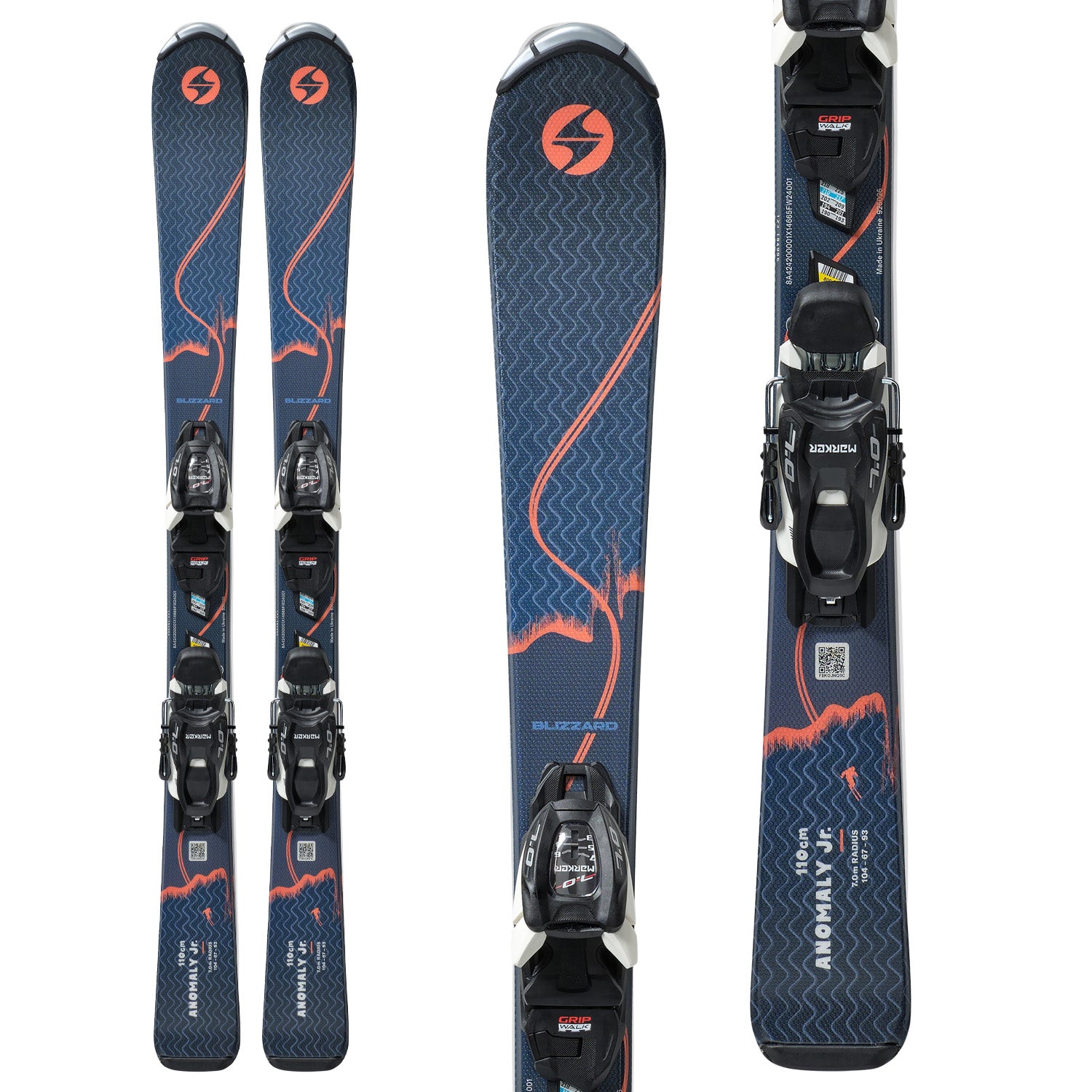 Blizzard スキー 129 cm SL ジュニア Blizzard Anomaly Jr Skis+ 4.5 FDT Bindings - Kids' 2026 – evo