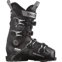 Salomon S/Pro HV 90 W Ski Boots - Women's 2025 Black / Silver Metallic / Beluga::Black / Silver Metallic / Beluga