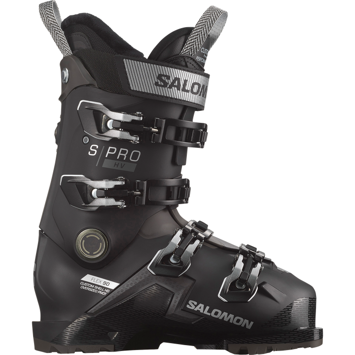 Salomon S/Pro HV 90 W Ski Boots - Women's 2025 Black / Silver Metallic / Beluga