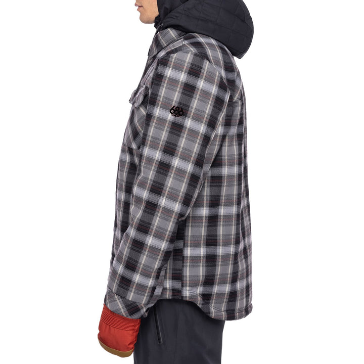 686 Woodland Insulated Jacket - Men's Charcoal Plaid 2023