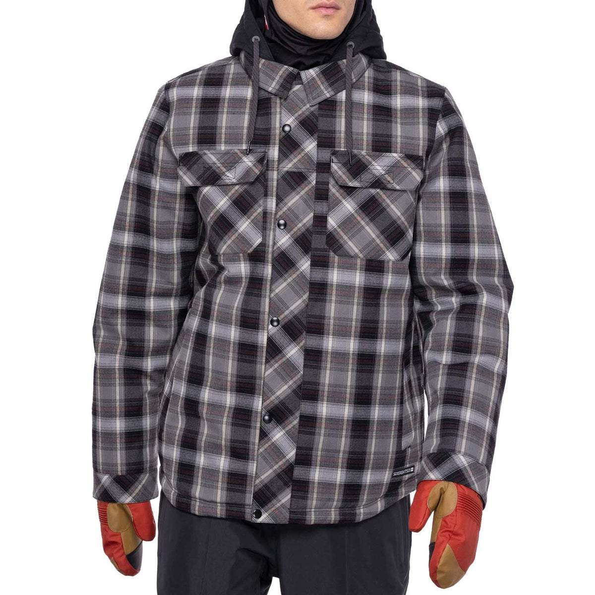 686 Woodland Insulated Jacket - Men's Charcoal Plaid 2023