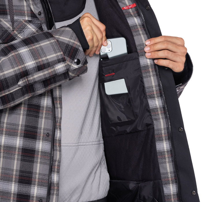686 Woodland Insulated Jacket - Men's Charcoal Plaid 2023