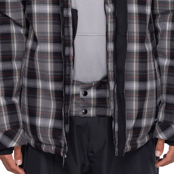686 Woodland Insulated Jacket - Men's Charcoal Plaid 2023
