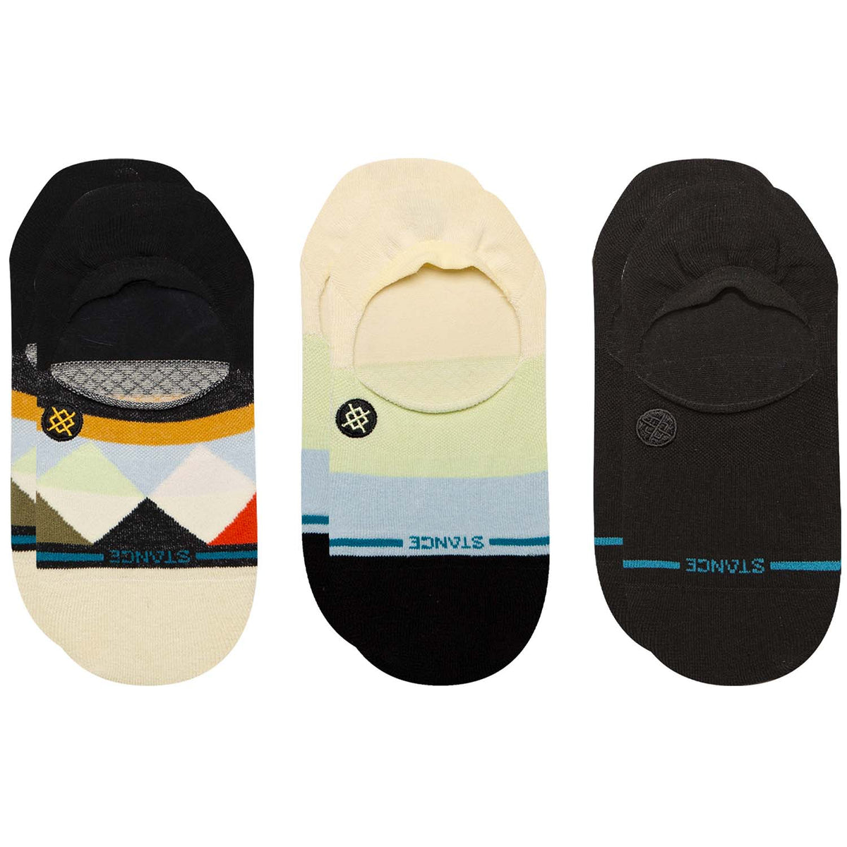 Stance Tri No Show 3-Pack Socks - Women's Ice Blue
