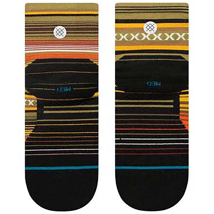 Stance Current Light Quarter Socks Olive