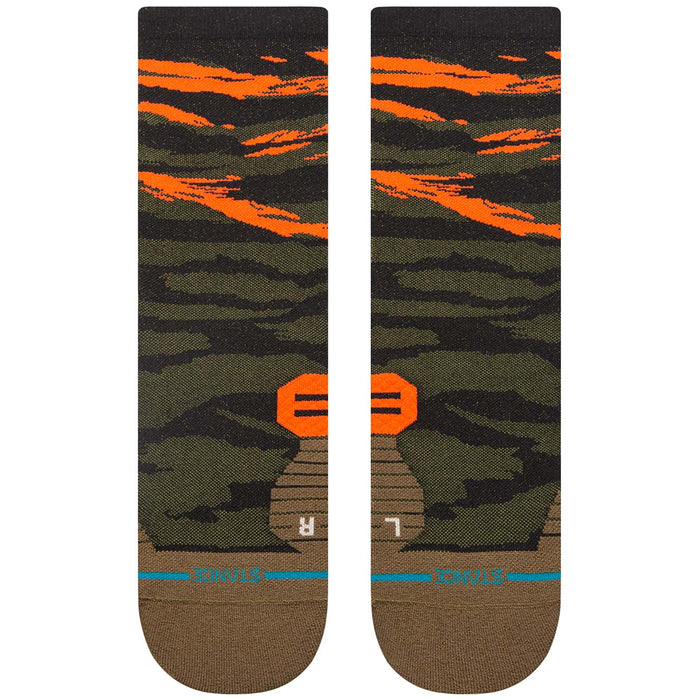 Stance Primal Light Crew Socks Olive