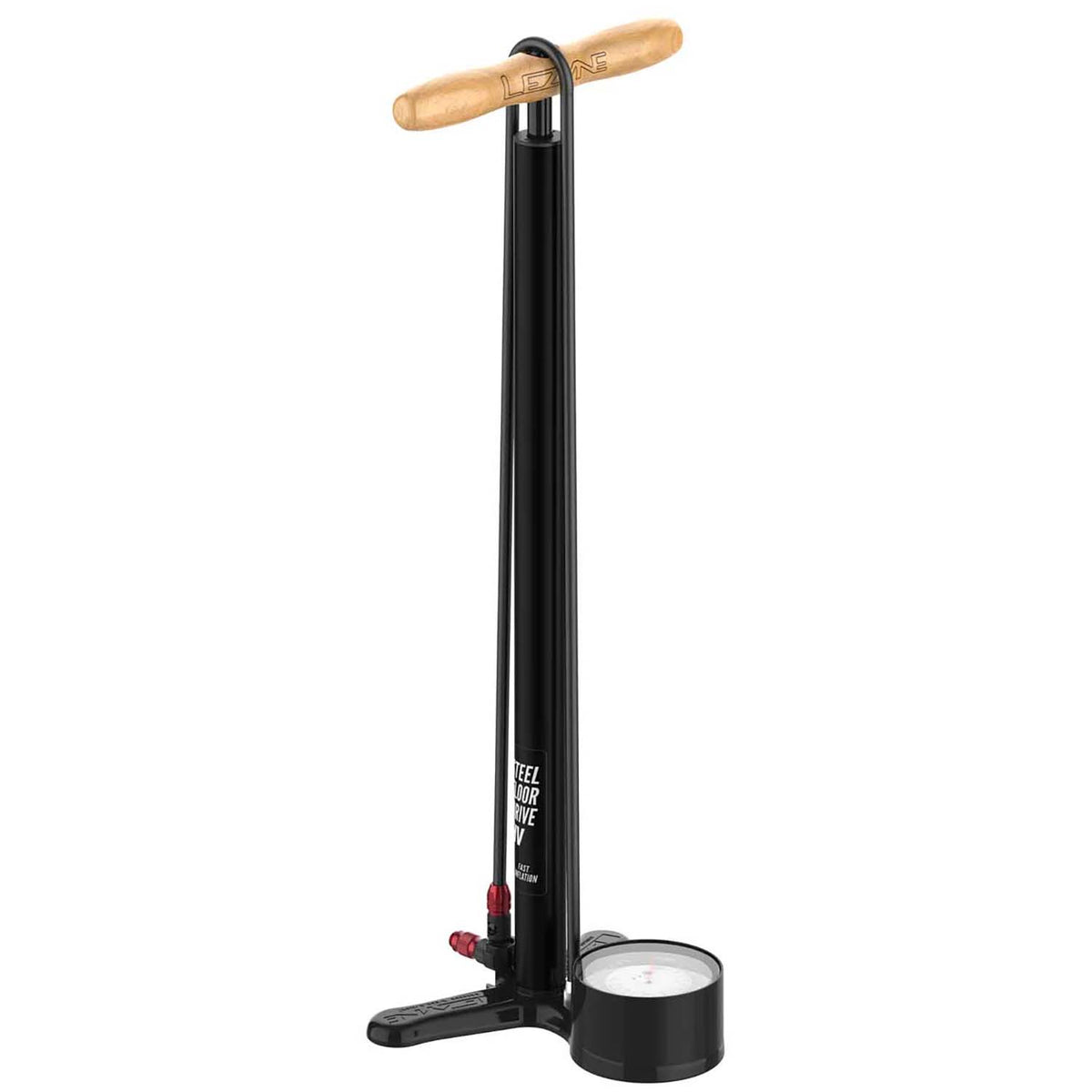 Lezyne Steel Floor Drive 3.5 Floor Pump Flat Black