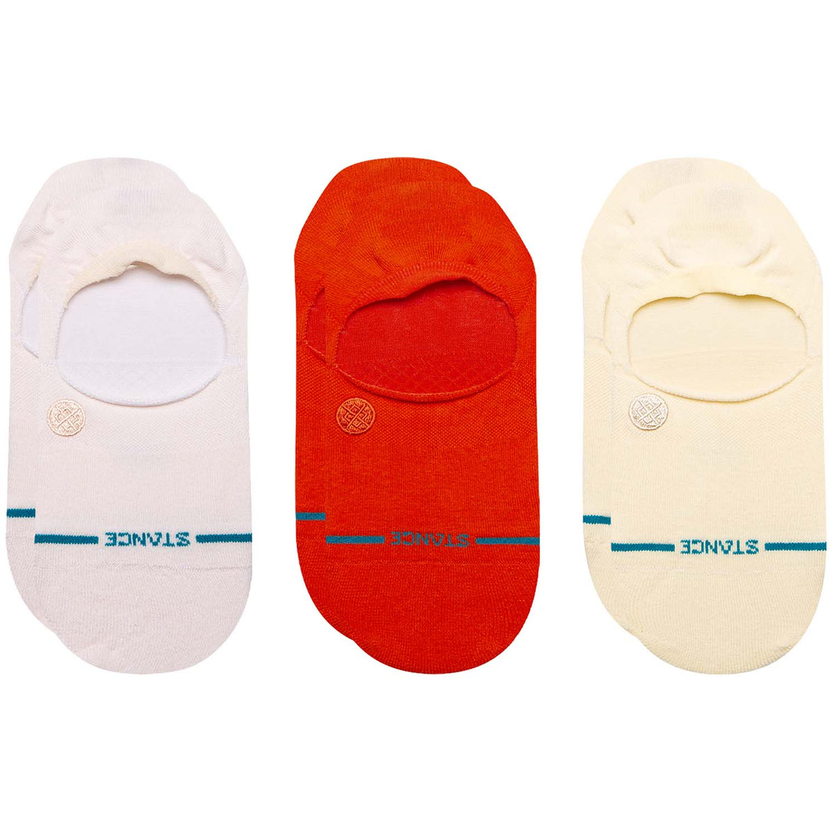 Stance Icon No Show 3-Pack Socks Pink Fade