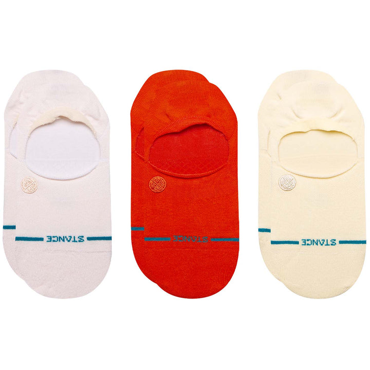 Stance Icon No Show 3-Pack Socks Pink Fade