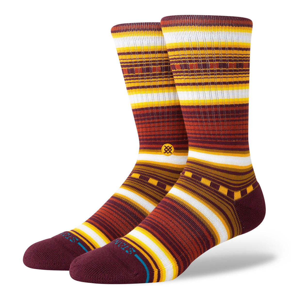 Stance Windy Pine Crew Socks Rust