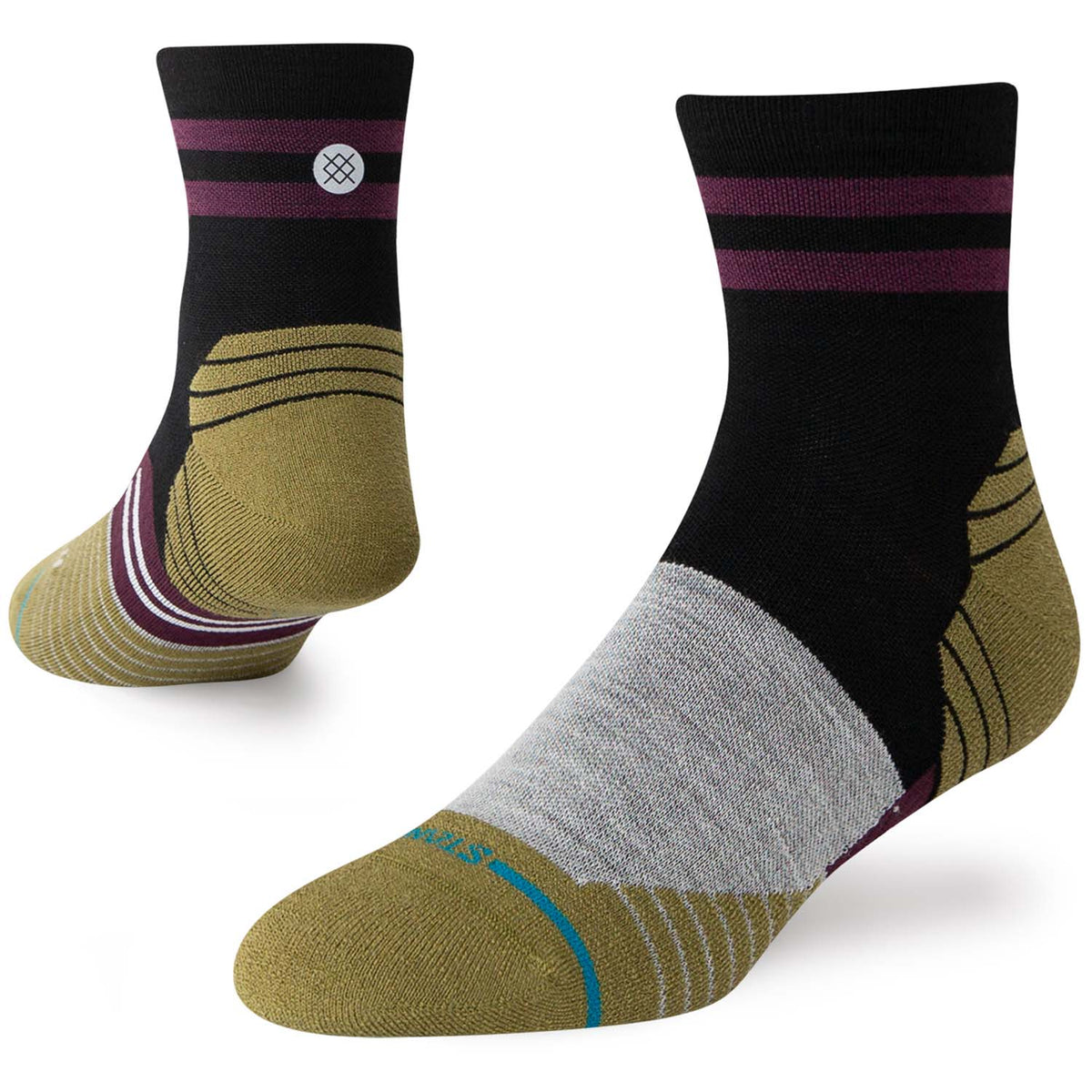 Stance Minimal Light Wool Quarter Socks - Women's Black