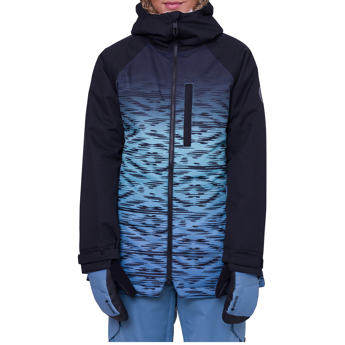 686 Dream Jacket - Women's Black Blue Ikat