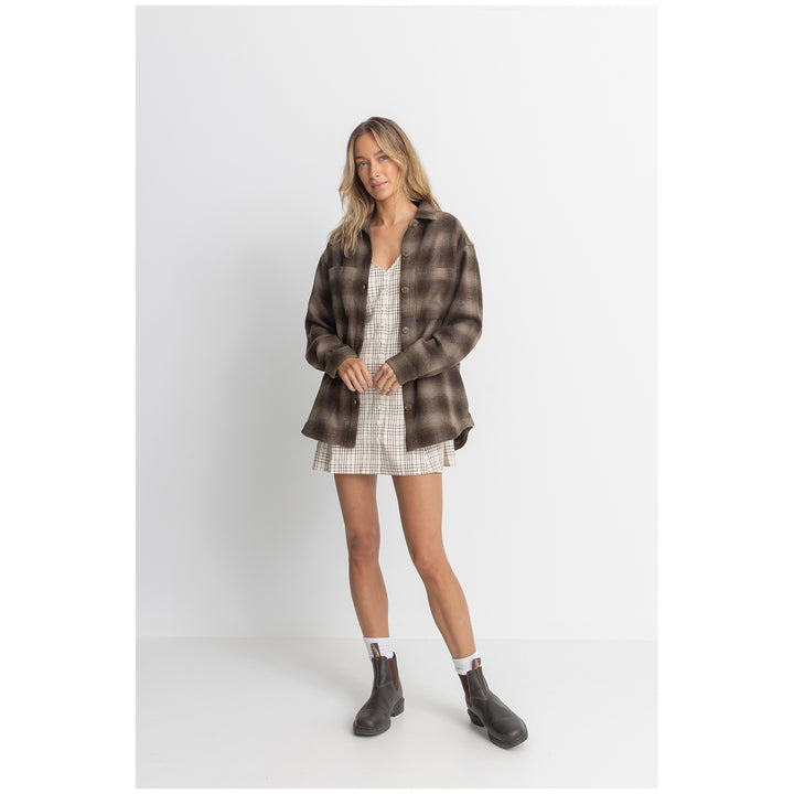 Rhythm Mazzy Shacket - Women's Cedar