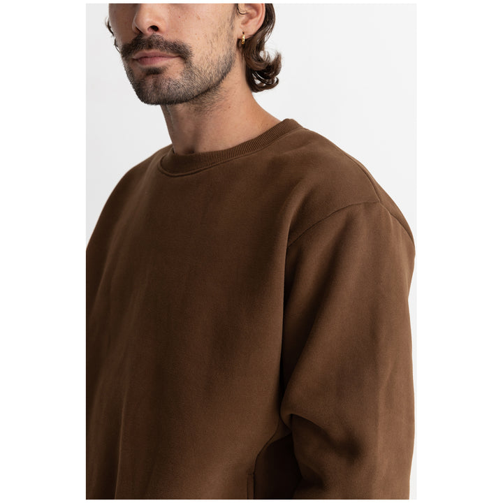 Rhythm Classic Fleece Crew - Men's Chocolate