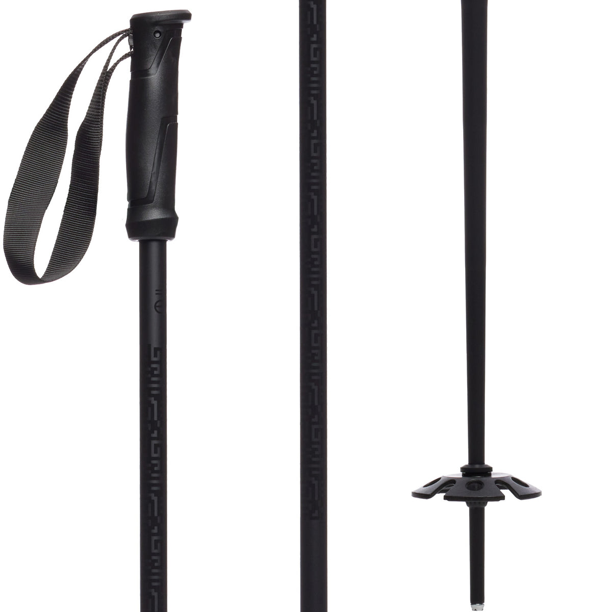 evo Refract Ski Poles Black Maze
