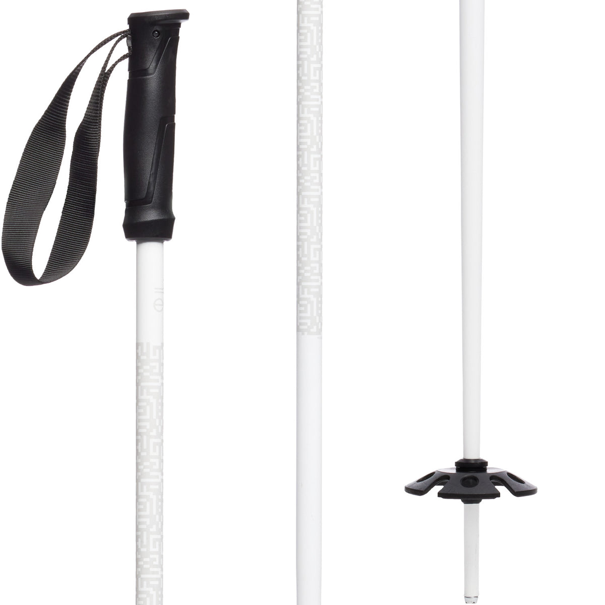 evo Refract Ski Poles White Maze