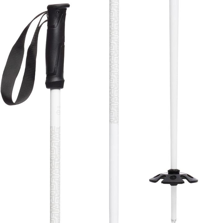 evo Refract Ski Poles White Maze