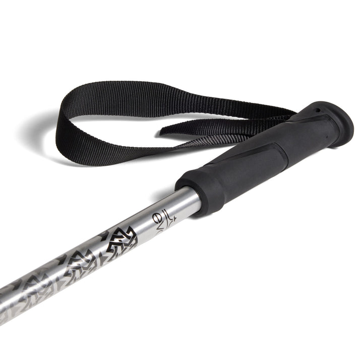 evo Way Up Adjustable Ski Poles Silver Crown