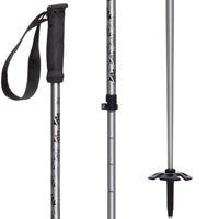 evo Way Up Adjustable Ski Poles Silver Crown::Silver Crown