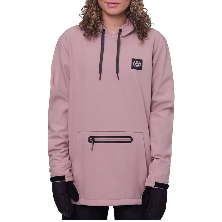 686 Waterproof Hoodie - Women's Dusty Mauve
