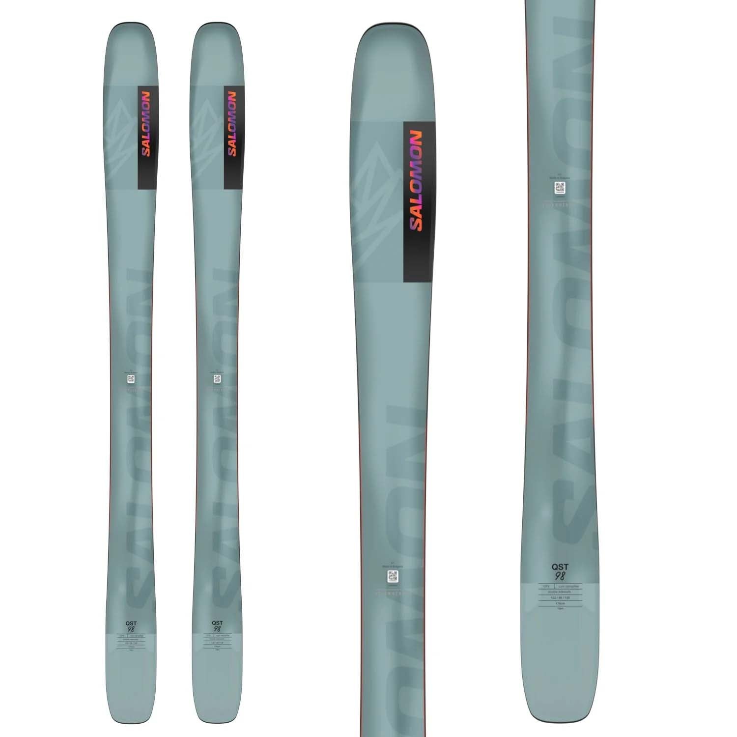 Salomon QST 98 Skis + Salomon Strive 12 GW Ski Bindings 2024 – evo