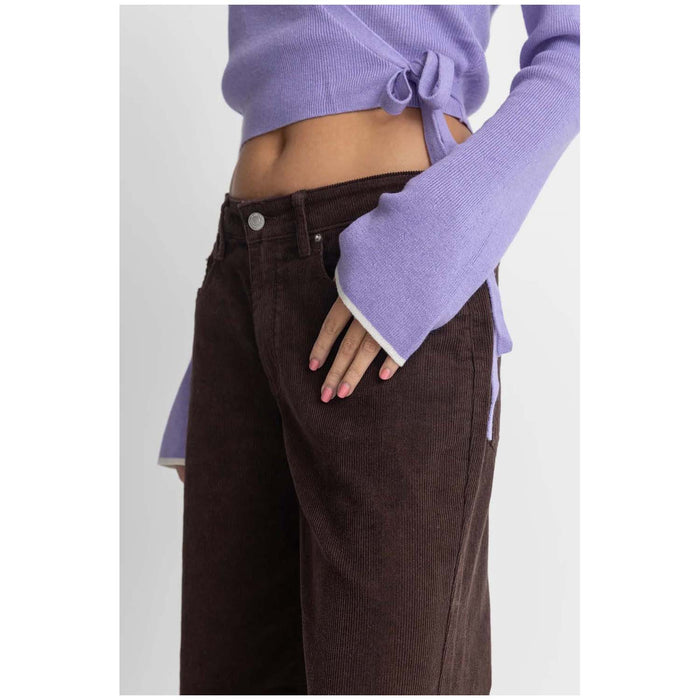Rhythm Lula Low Rise Pants - Women's Chocolate