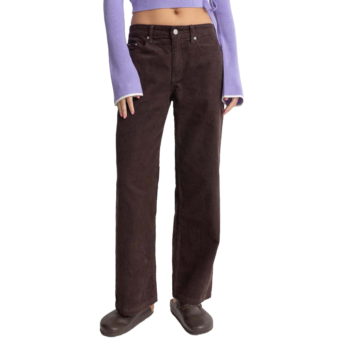 Rhythm Lula Low Rise Pants - Women's Chocolate