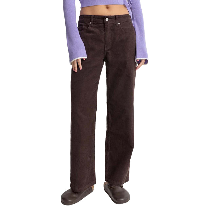 Rhythm Lula Low Rise Pants - Women's Chocolate