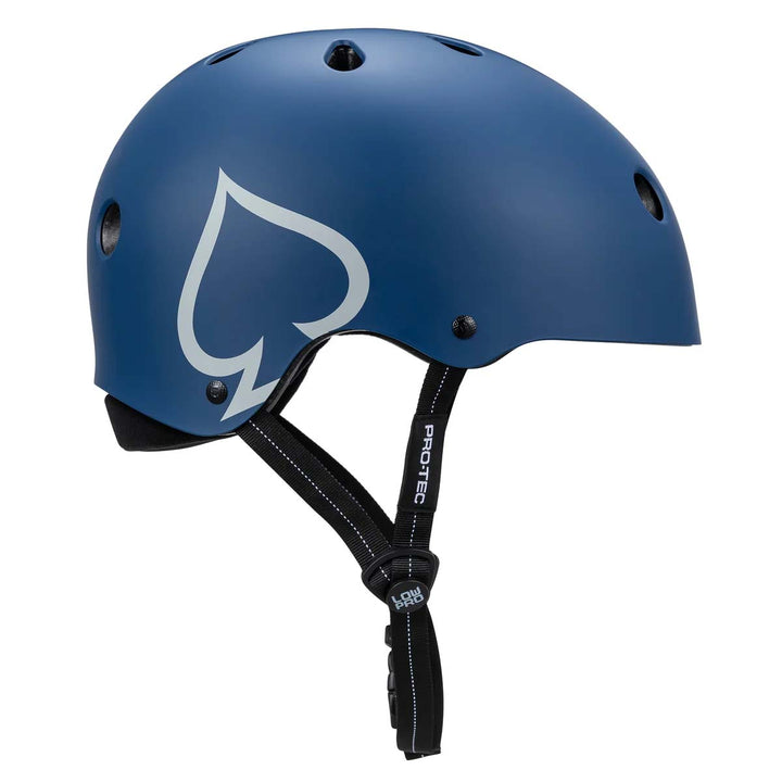 Pro-Tec Low Pro Skateboard Helmet Matte Blue