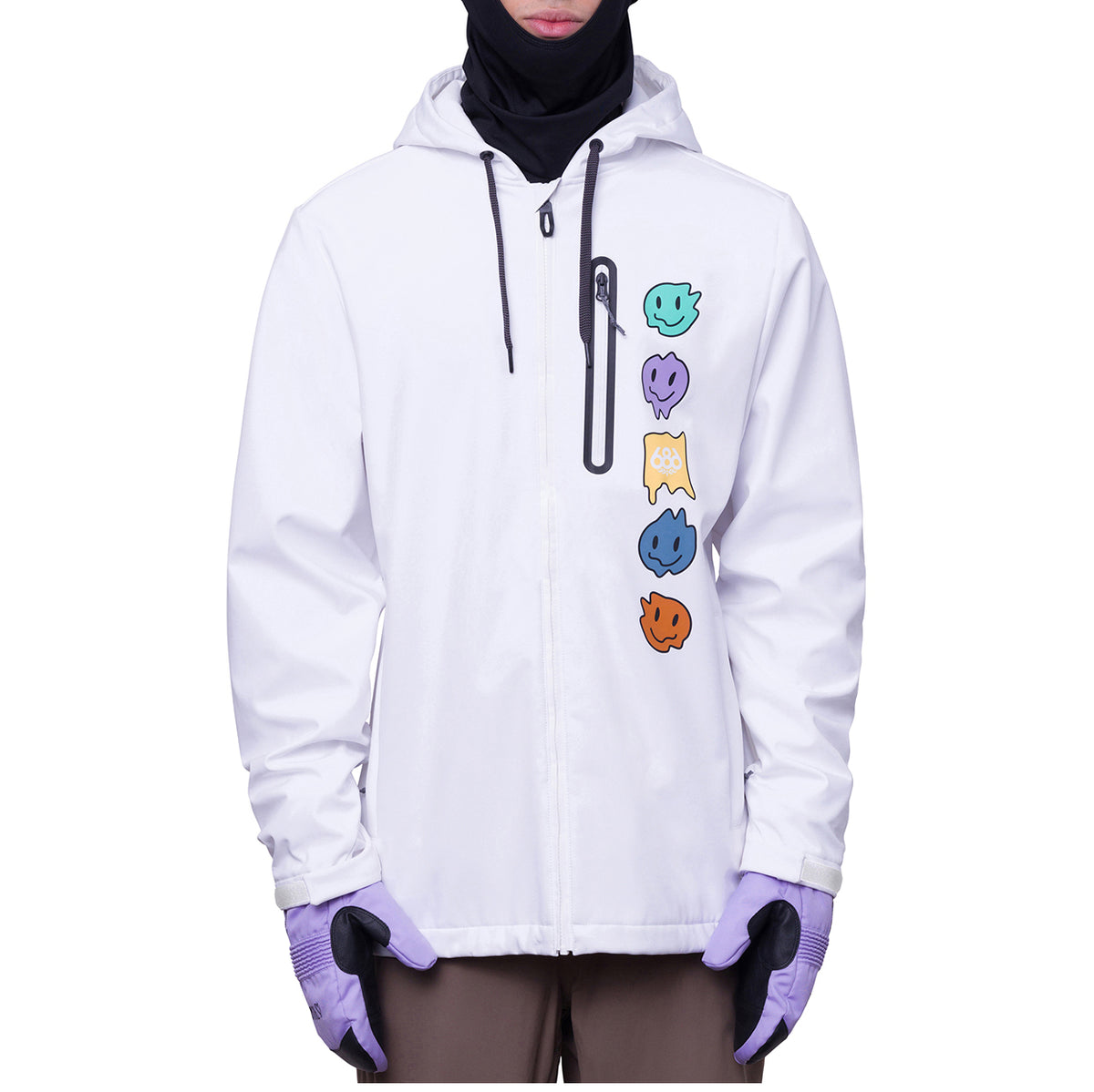 686 Waterproof Zip Hoodie - Men's White