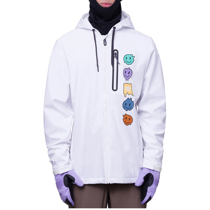 686 Waterproof Zip Hoodie - Men's White
