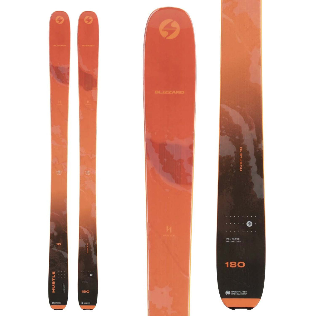 Blizzard Hustle 10 Skis + Salomon S/Lab Shift MNC 13 Alpine Touring Ski Bindings 2024
