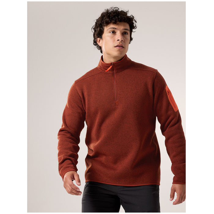 Arc'teryx Covert 1/2 Zip Fleece - Men's Sequoia Heather/Solaris