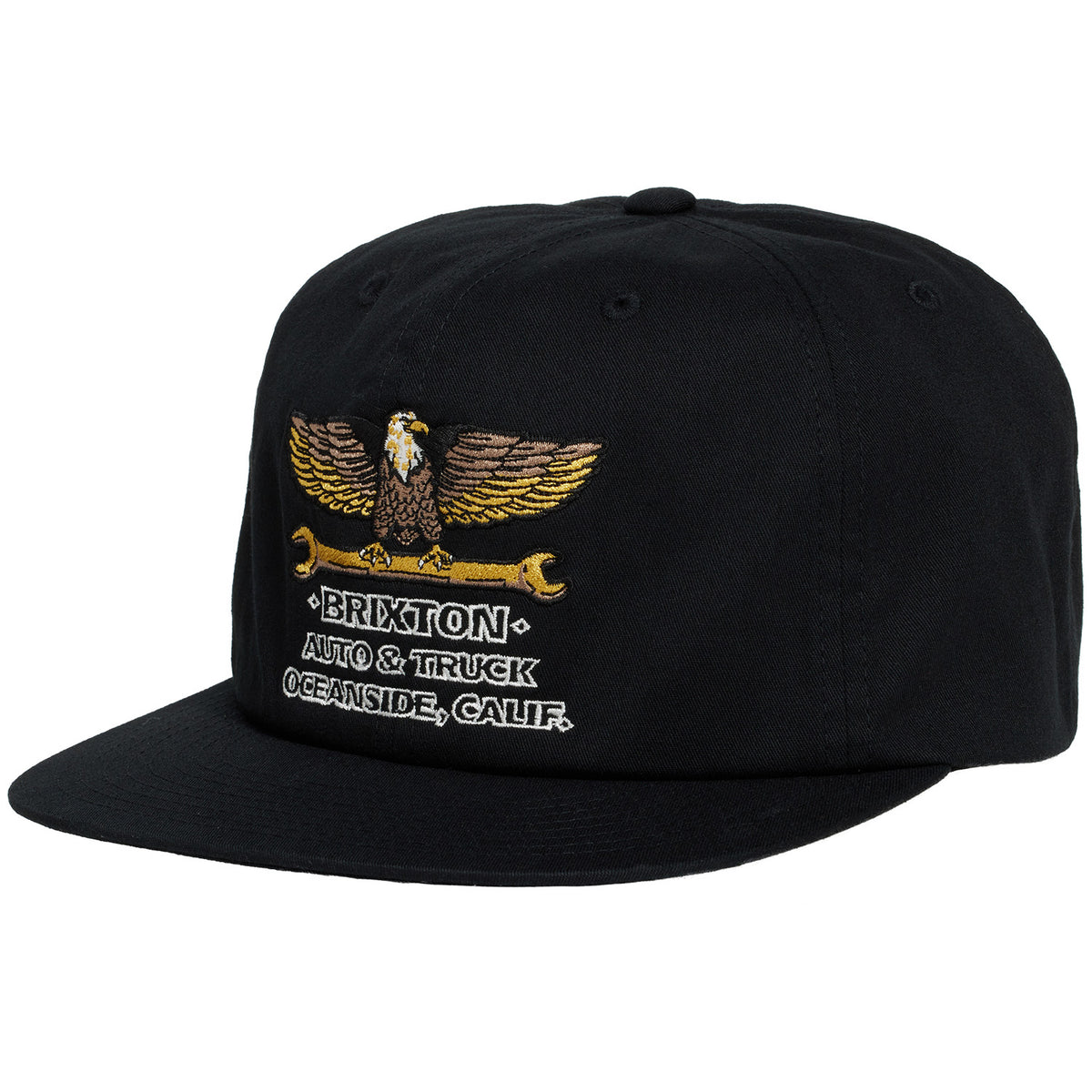 Brixton Repair Snapback Black