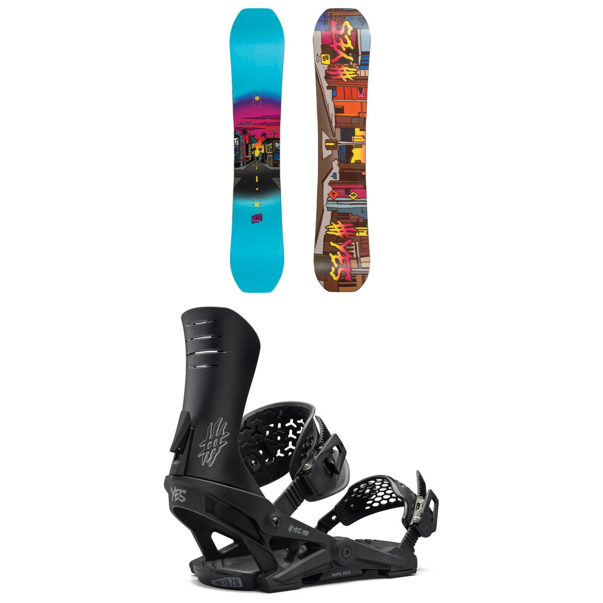 Yes. Jackpot Snowboard + IPO Snowboard Bindings 2025