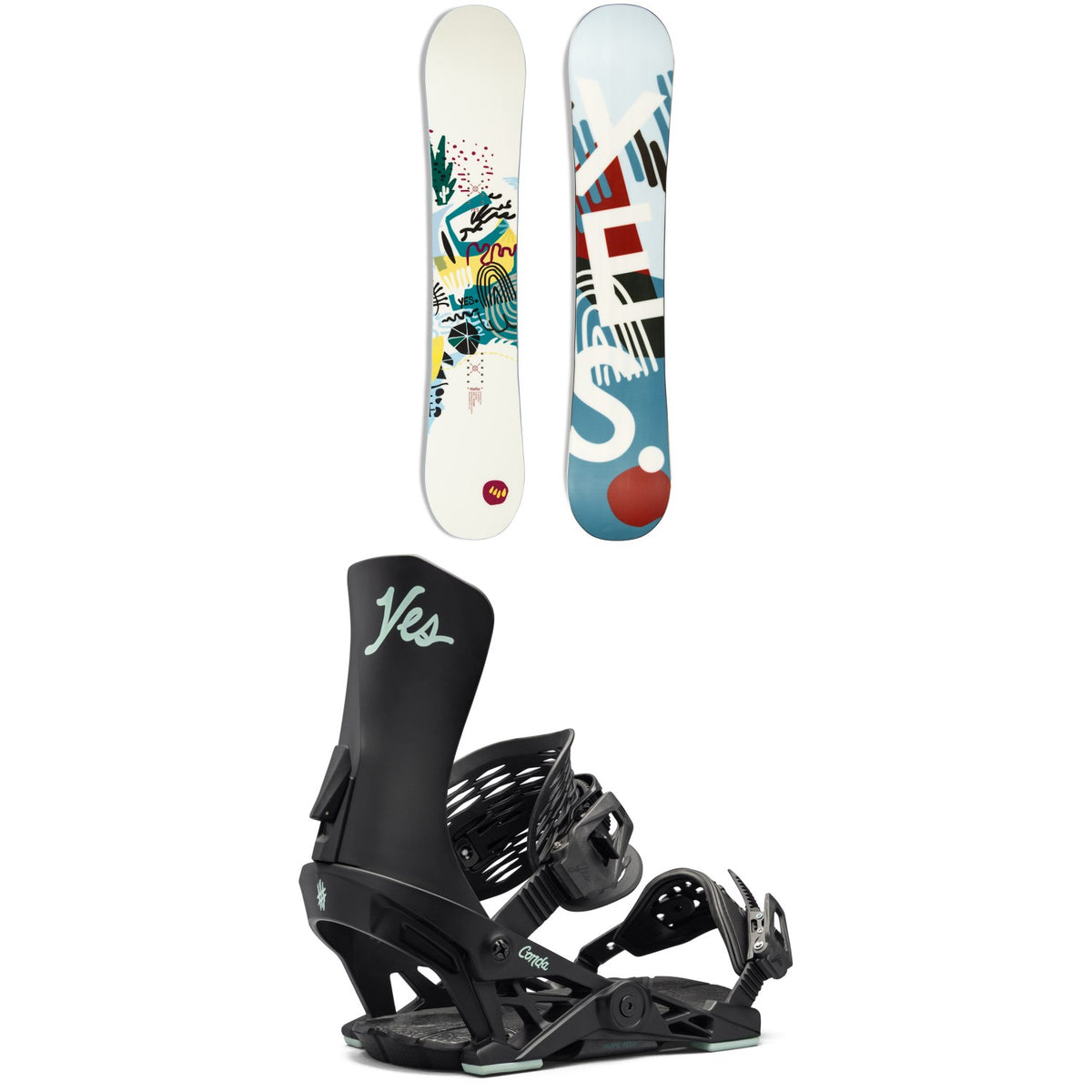 Yes. Hello Snowboard + Conda Snowboard Bindings - Women's 2025
