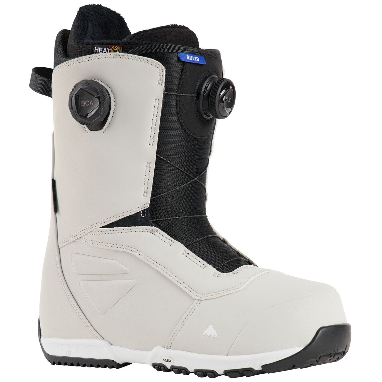 Men's Burton Ruler BOA Snowboard Boots, White / Regular / 15