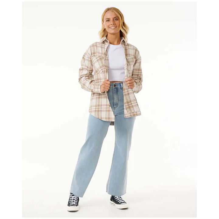 Rip Curl High Tide Soft Flannel - Women's Bone