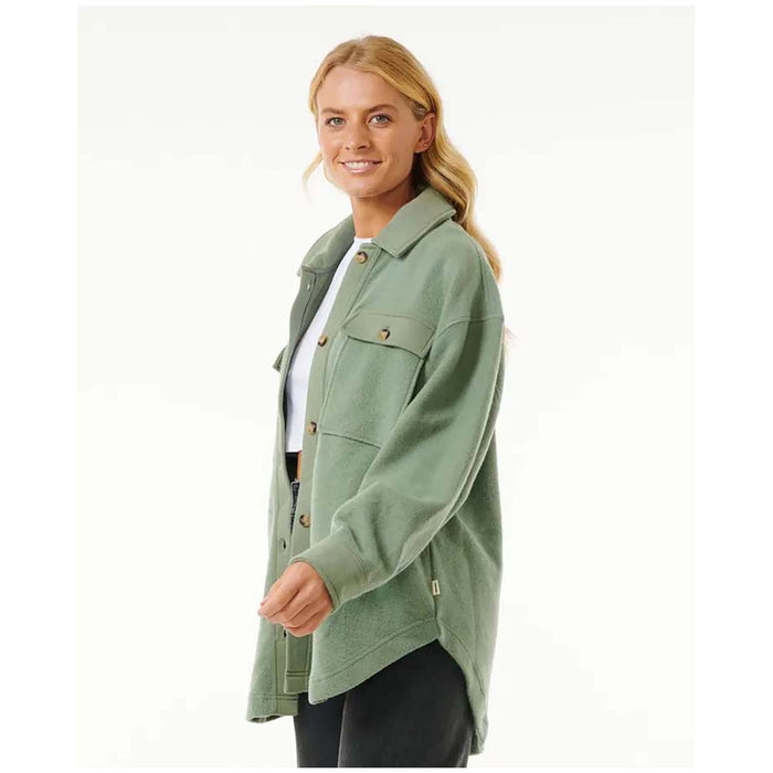 Rip Curl High Tide Fleece Shacket - Women's Sage