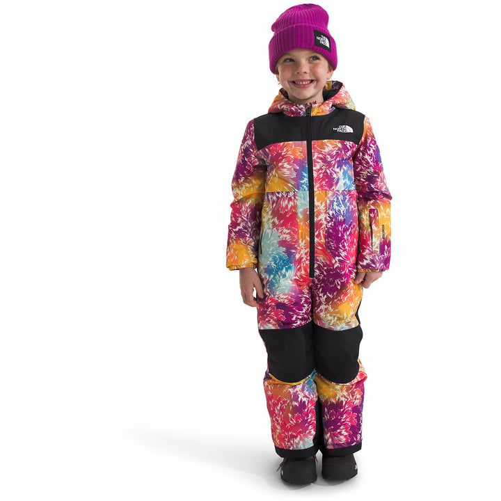 The North Face Freedom Snow Suit - Toddlers' Radiant Poppy Blowing Wind Print