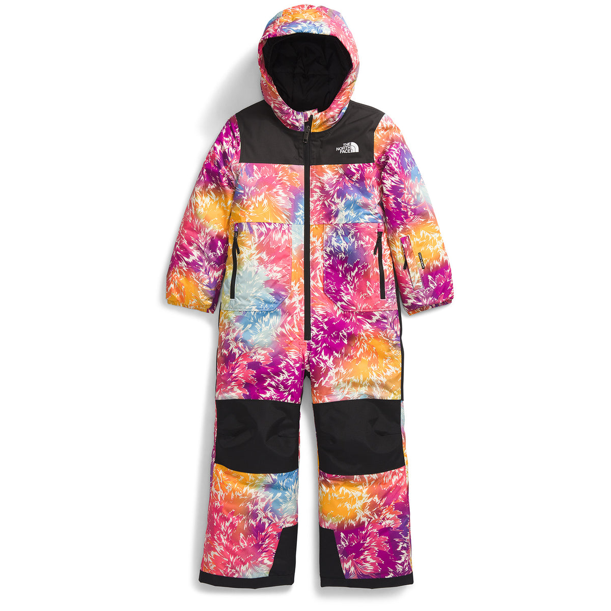 The North Face Freedom Snow Suit - Toddlers' Radiant Poppy Blowing Wind Print