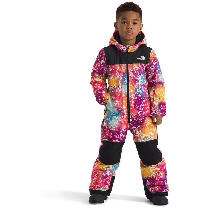 The North Face Freedom Snow Suit - Toddlers' Radiant Poppy Blowing Wind Print