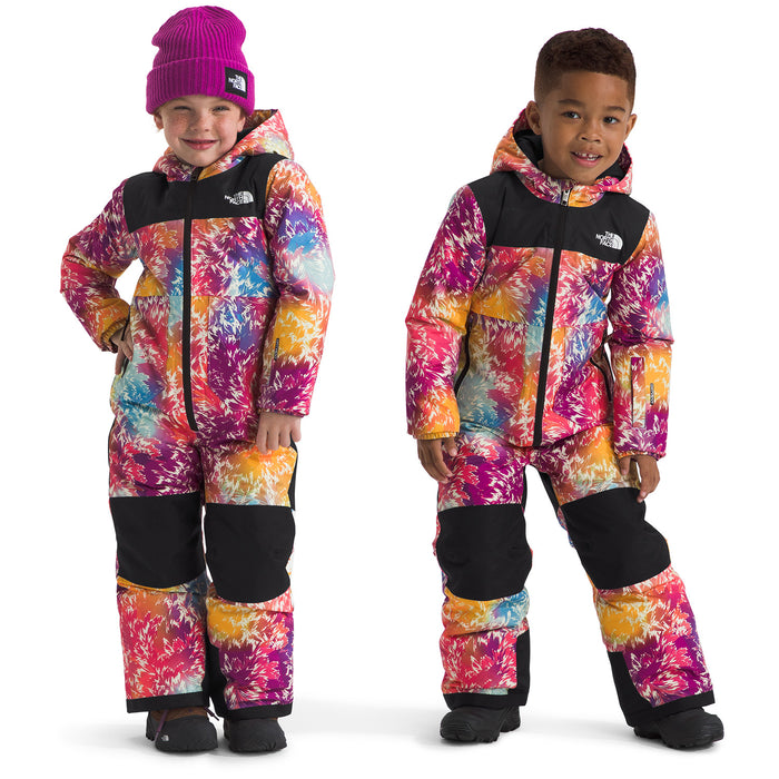 The North Face Freedom Snow Suit - Toddlers' Radiant Poppy Blowing Wind Print