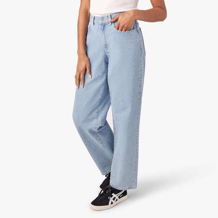Dickies Herndon Denim Regular Pants - Women's Denim Vintage Wash