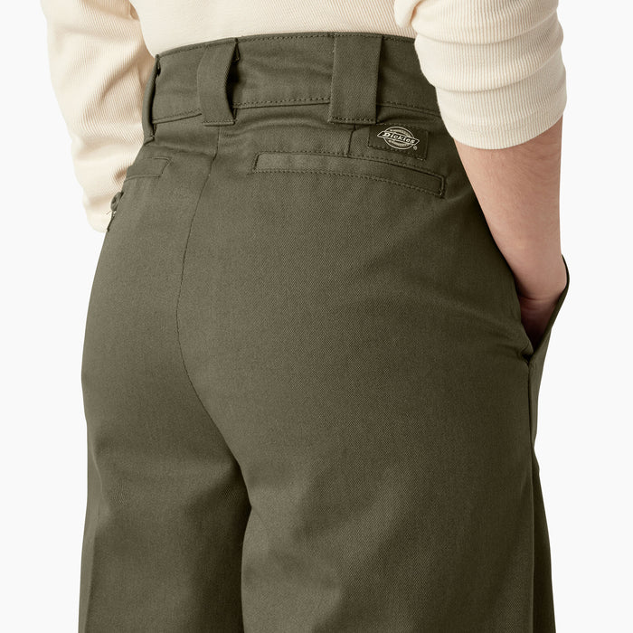 Dickies Wide Leg Work Pants - Women's Military Green