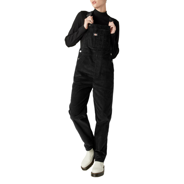 Dickies Halleyville Corduroy Bibs - Women's Black