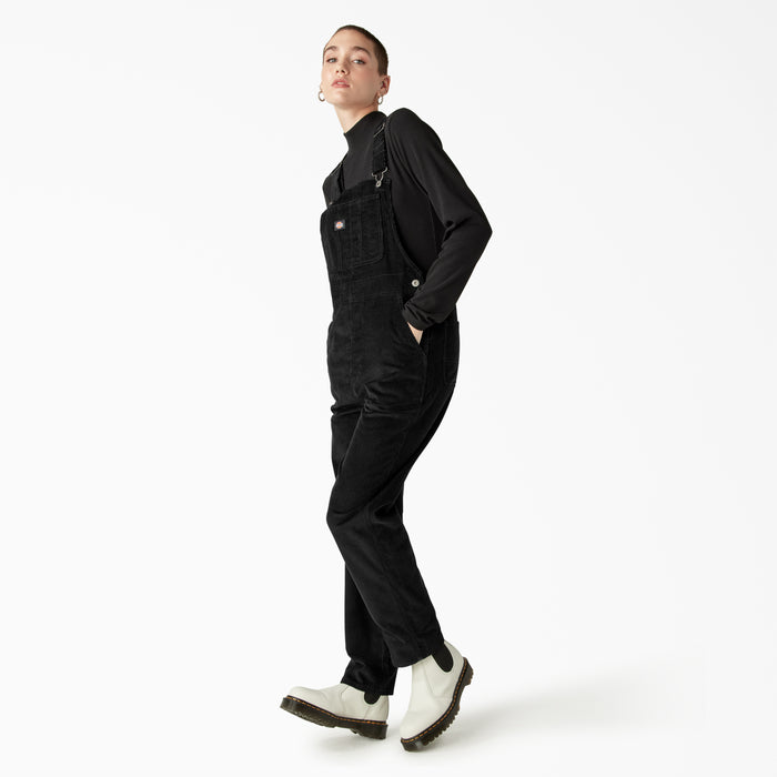 Dickies Halleyville Corduroy Bibs - Women's Black