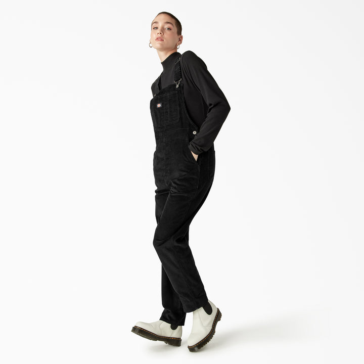 Dickies Halleyville Corduroy Bibs - Women's Black