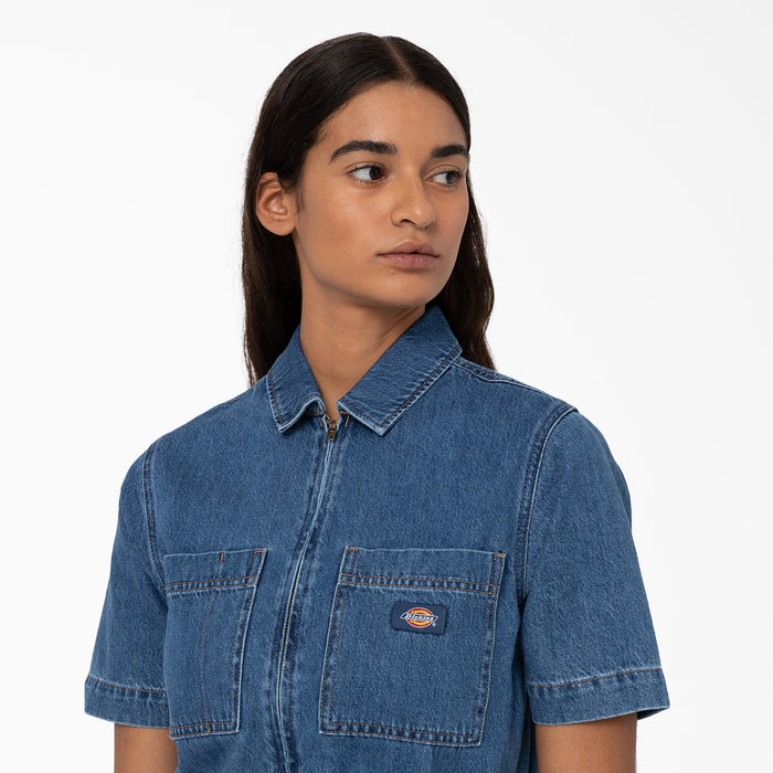 Dickies Houston Denim Coverall - Women's Classic Blue